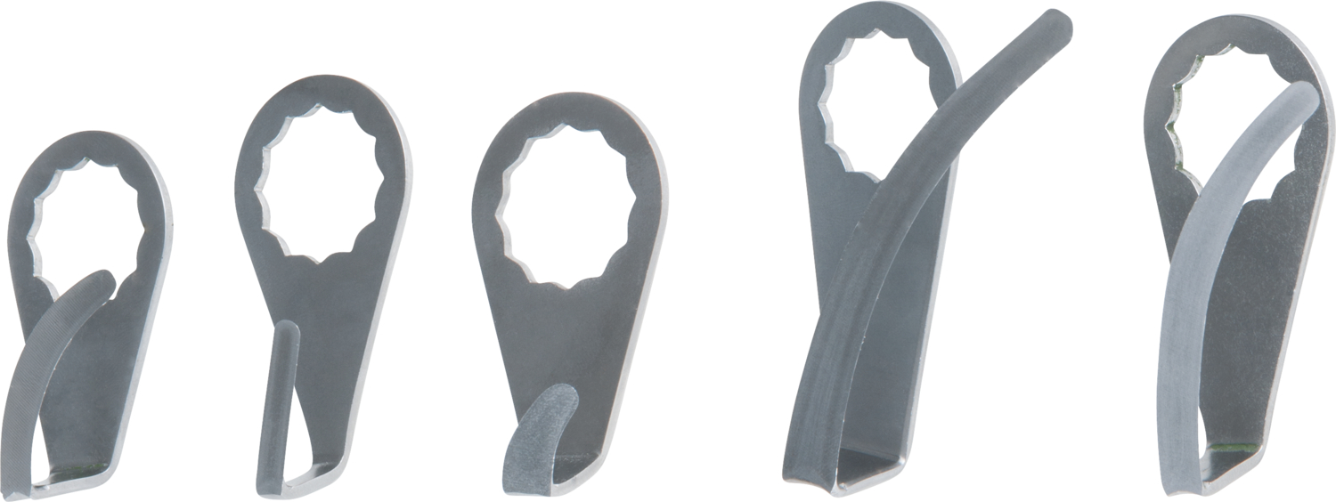 KS Tools Schaberklinge, gebogen, geschwungen, Klingenlänge 36mm