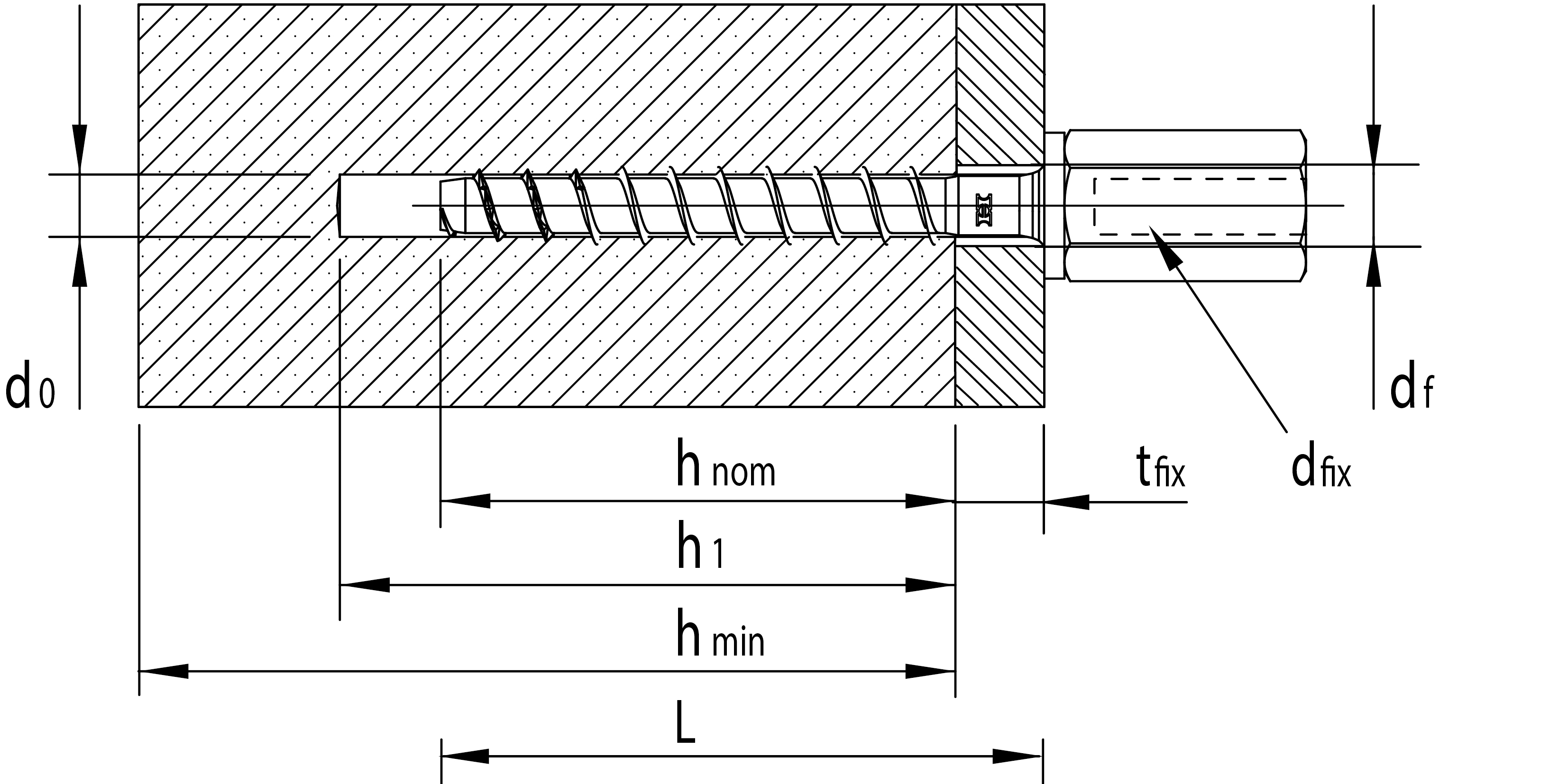HECO MULTI-MONTI-plus Innengewindeanker 10 x 60mm Sechskantkopf 25 St.