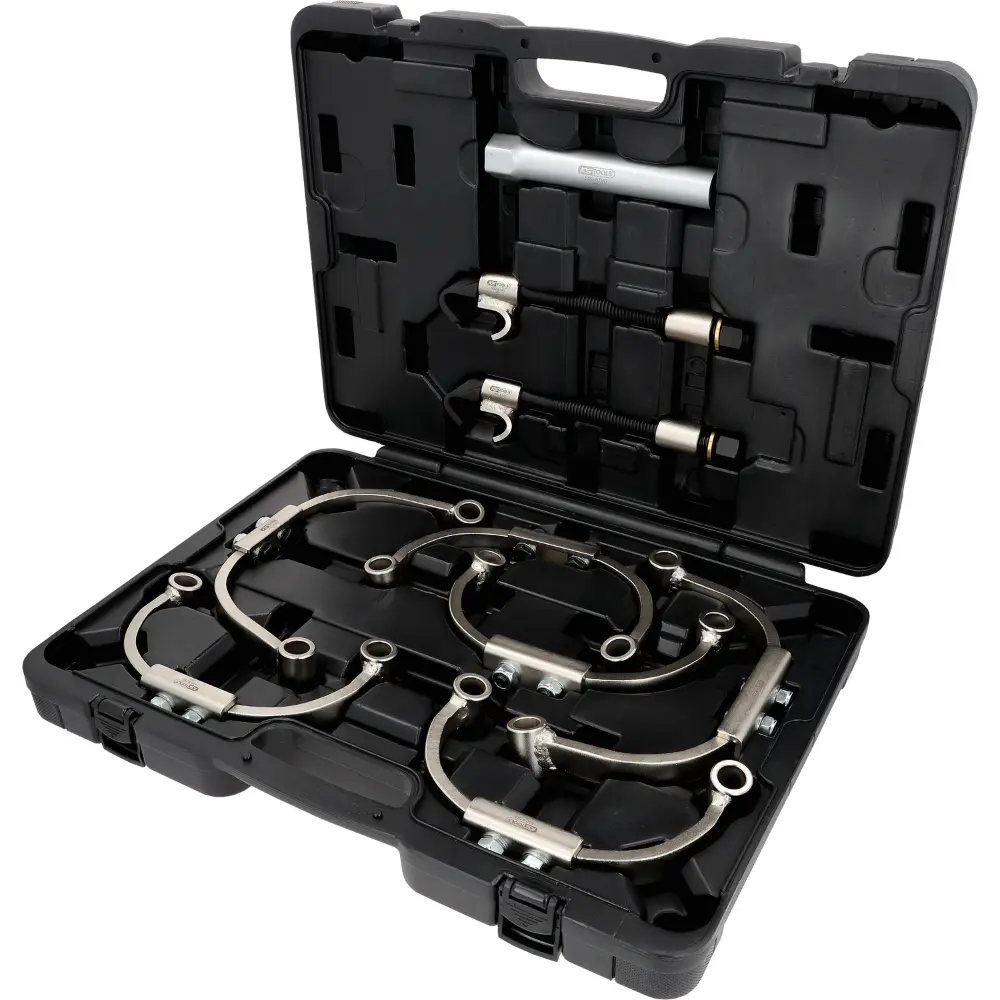 KS TOOLS Universal McPherson Federspanner-Satz mit Sicherheitsbügel, 9-tlg