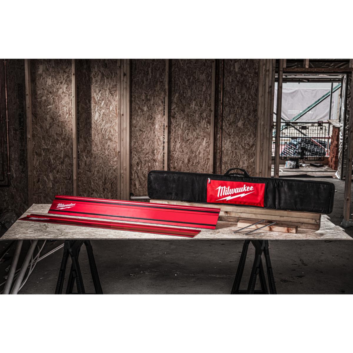 Milwaukee GR-KIT 2x 1400 mm Führungsschienen-Set, inkl. Transporttasche und Verbindungsstück