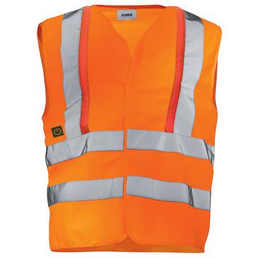 uvex protection flash Warnweste - aktiver Warnschutz mit Schalter
