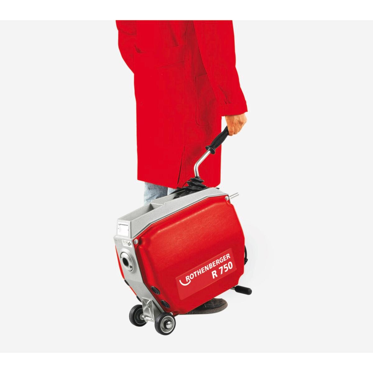 ROTHENBERGER Elektrische Rohrreinigungsmaschine R750, 230V mit Führungsschlauch