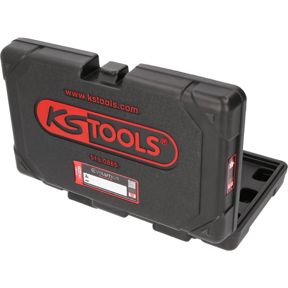 KS Tools Alu-Felgen Kraft-Stecknuss-Satz, extra lang, 3-tlg, 1/2 Zoll, 17, 19, 21 mm