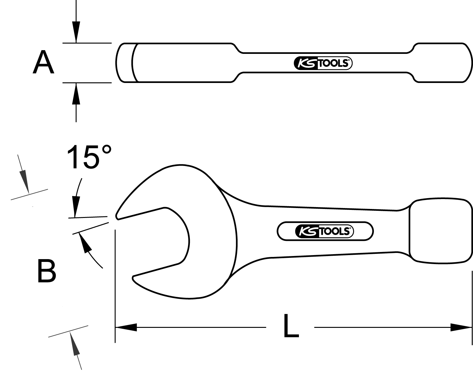 KS Tools Schlag-Maulschlüssel