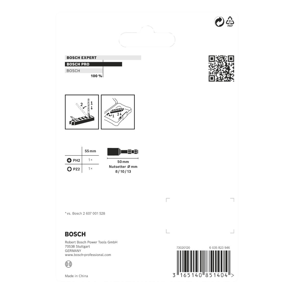 Bosch PRO Schrauberbit- und Steckschlüssel-Set Impact Control, 5-teilig