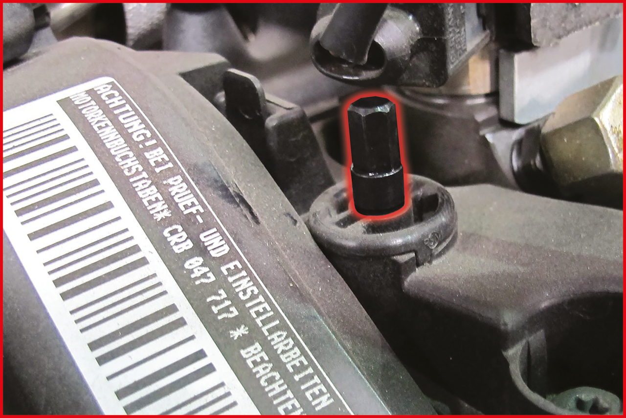 KS Tools 1/4" Öldienst-Spezialprofil-Bit für VAG Kunststoff-Ölablassschrauben