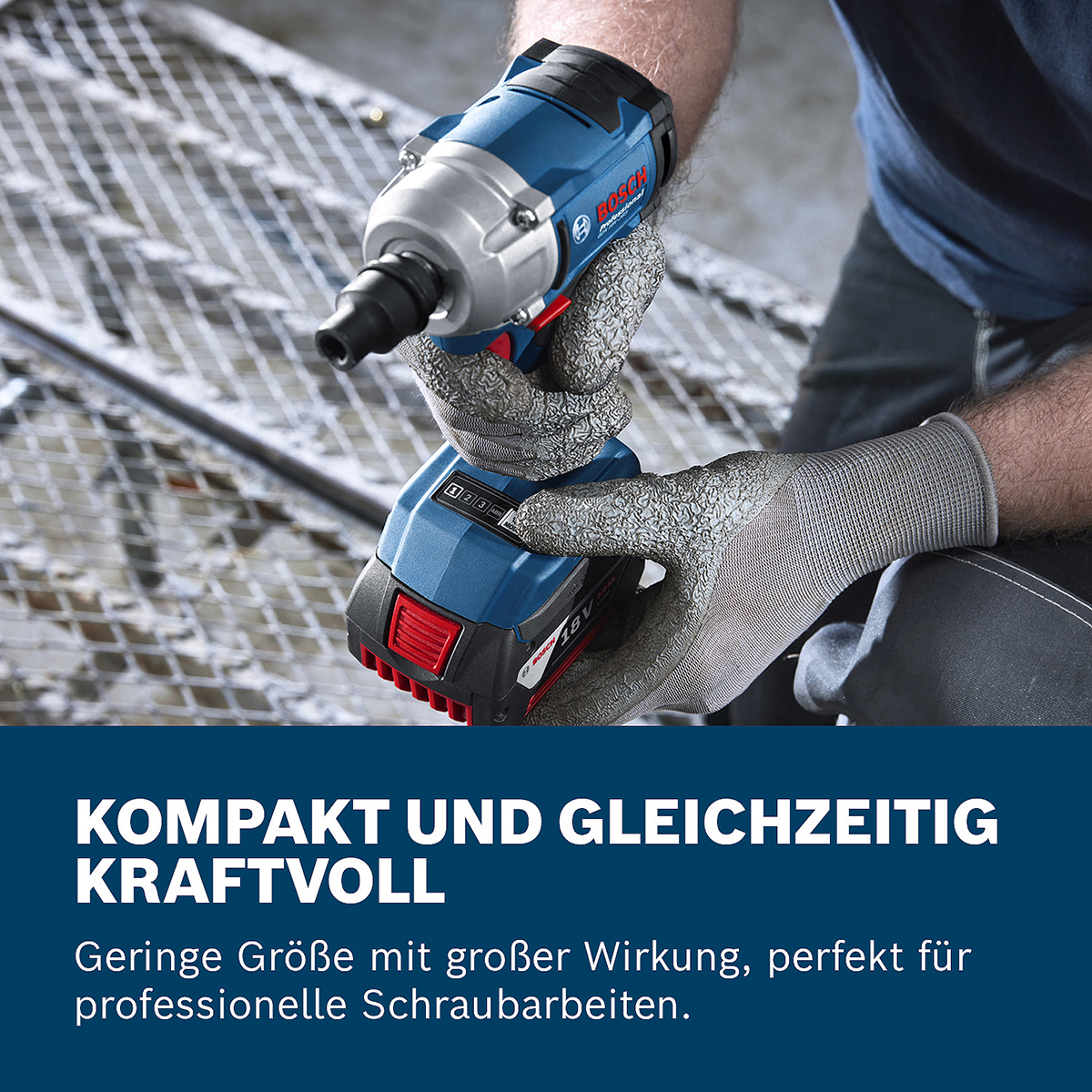 Bosch Akku-Drehschlagschrauber GDS 18V-350, 2 x Akku GBA 18V 4.0Ah in L-BOXX