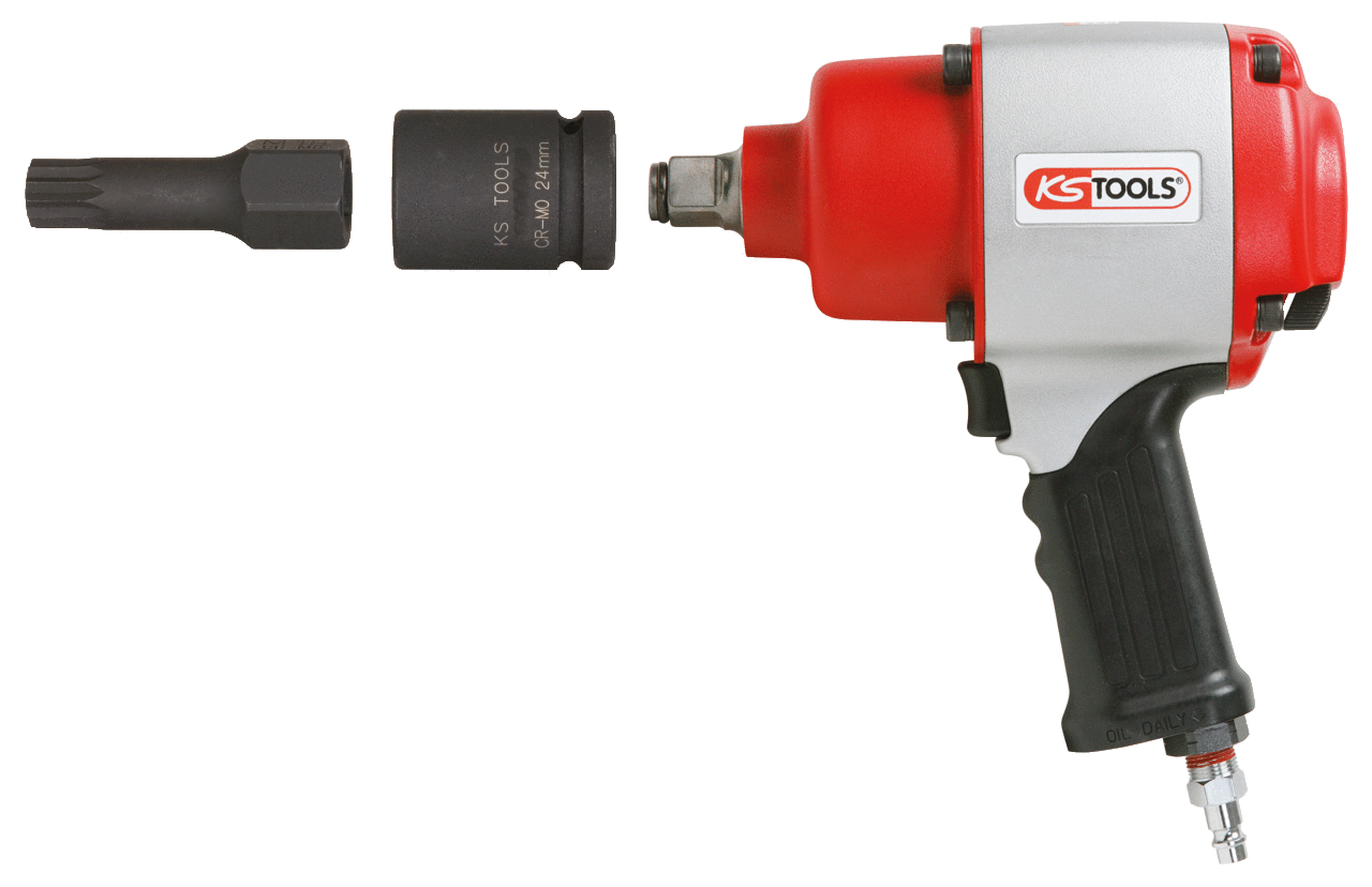 KS Tools 1/2" Spezial-Kraft-Bit-Stecknuss-Satz Vielzahn, 7-tlg M14-M18