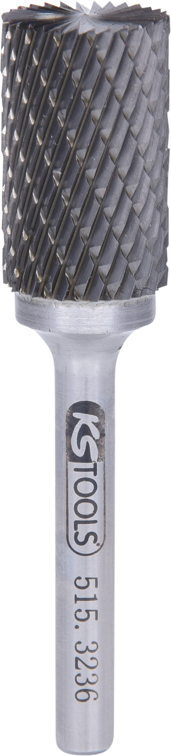 KS Tools HM Zylinder-Frässtift Form A mit Stirnverzahnung