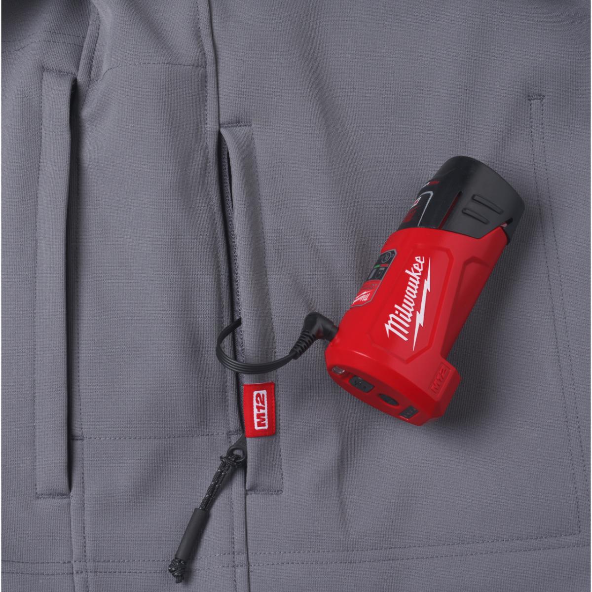 Milwaukee Akku-Thermo-Jacke Herren grau