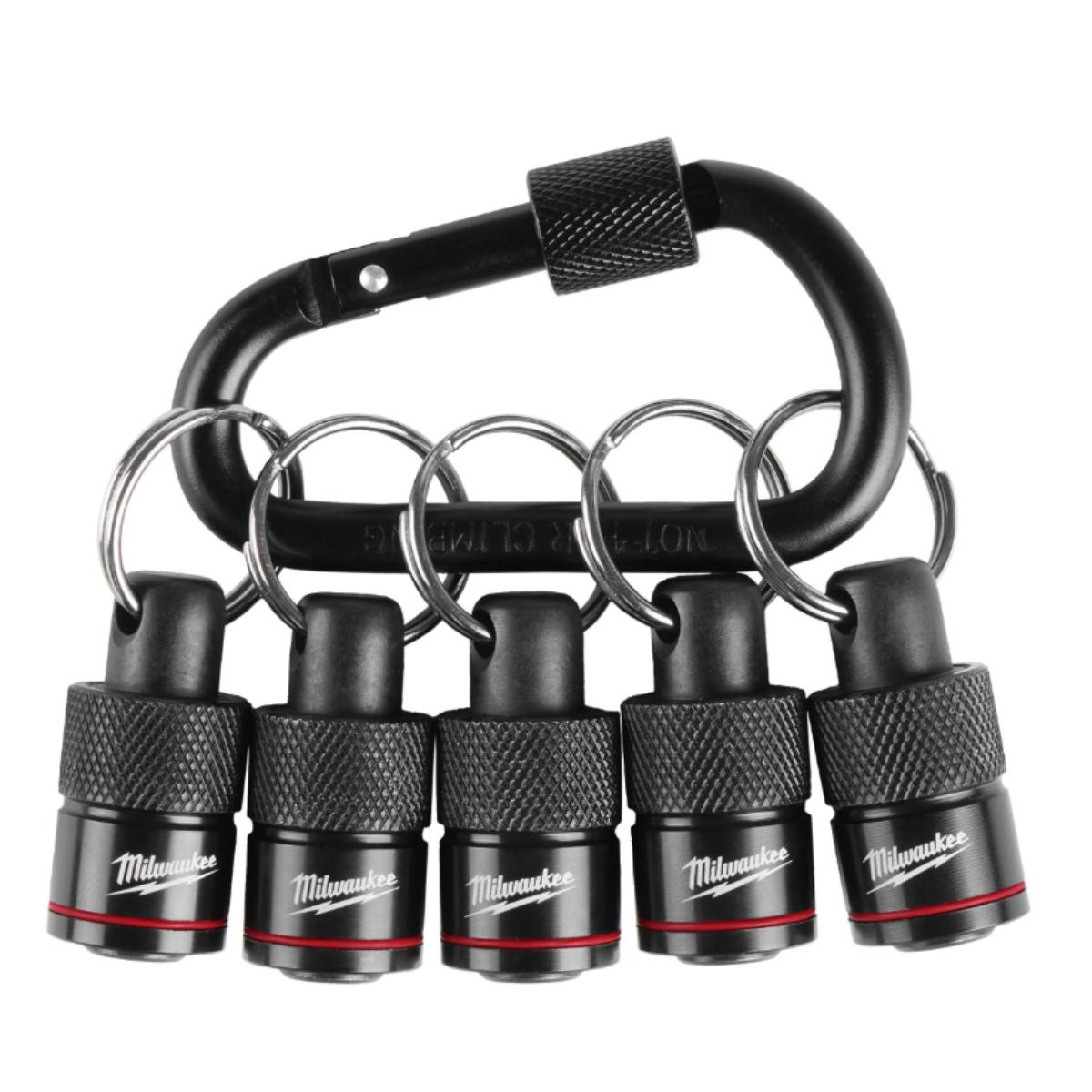 Milwaukee SHOCKWAVE™ Karabiner-Halter Set XL für Bits & Bohrer - 5-teilig