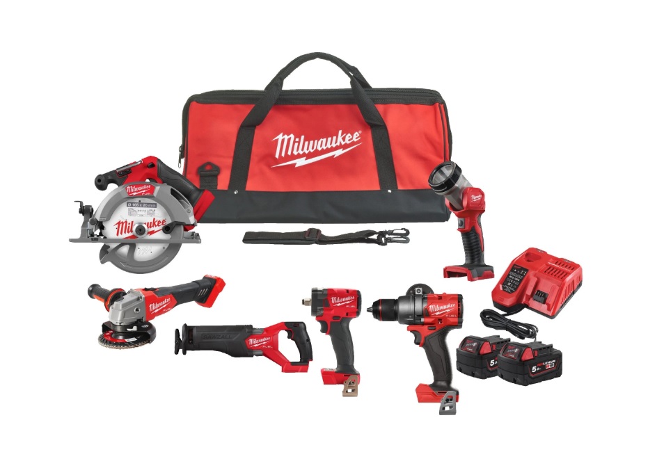 Milwaukee M18 FUEL™ Powerpack mit sechs Geräten M18FPP6H3-502B