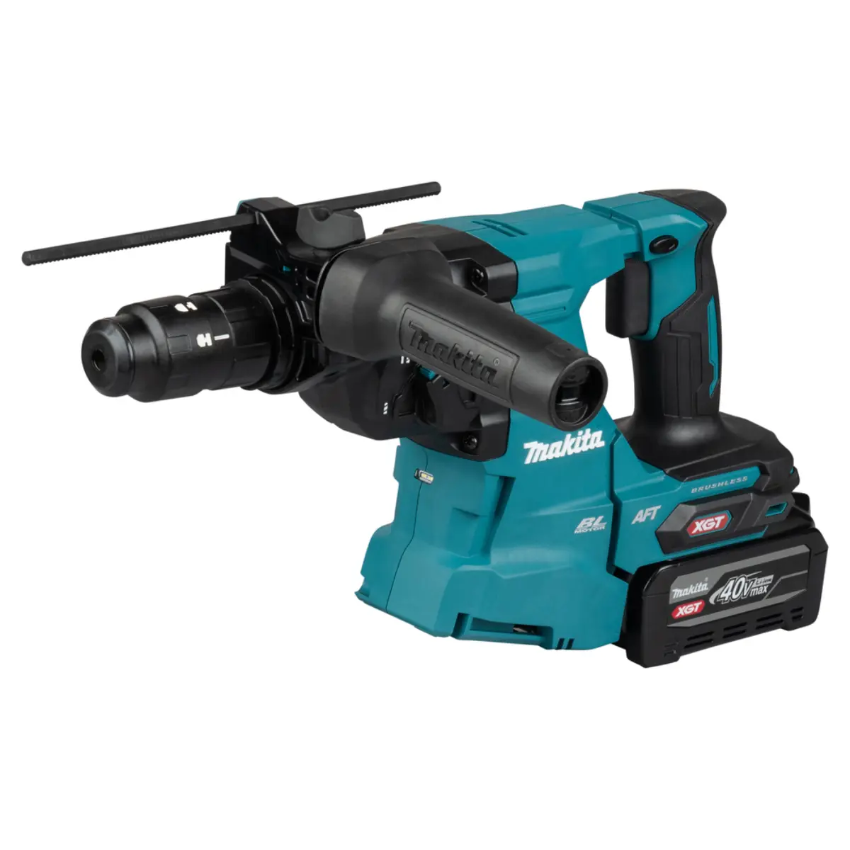 Makita Akku-Kombihammer SDS-PLUS 40V max. mit Schnellwechselfutter /4,0 Ah, 2 Akkus + Ladegerät im MAKPAC - HR012GU201
