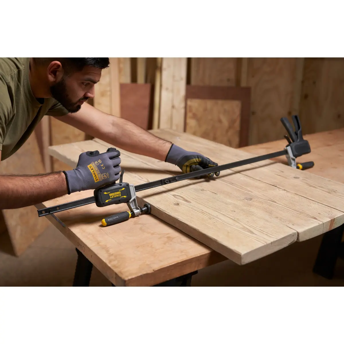 STANLEY FATMAX Einhandzwinge mit Schraubgriff Hybrid 450mm
