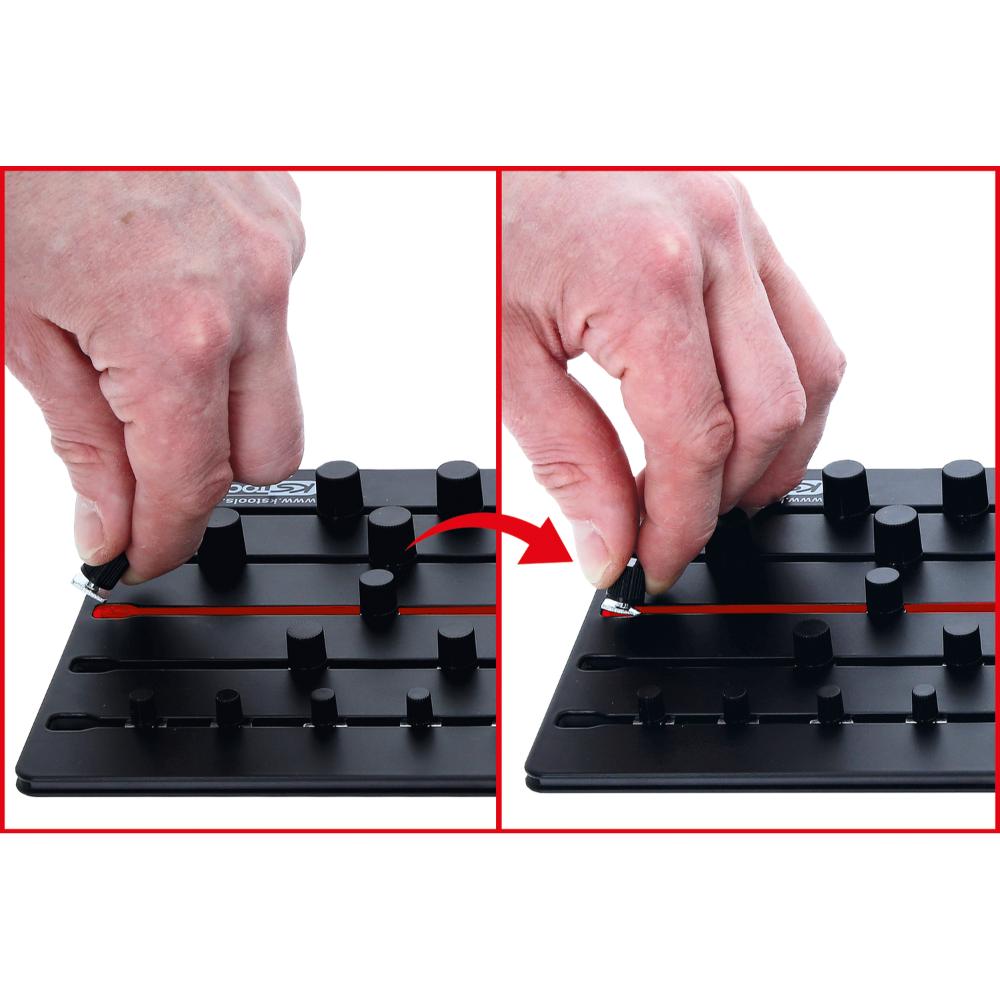 KS Tools Magnetisches Stecknuss-Ordnungssystem, 38-tlg