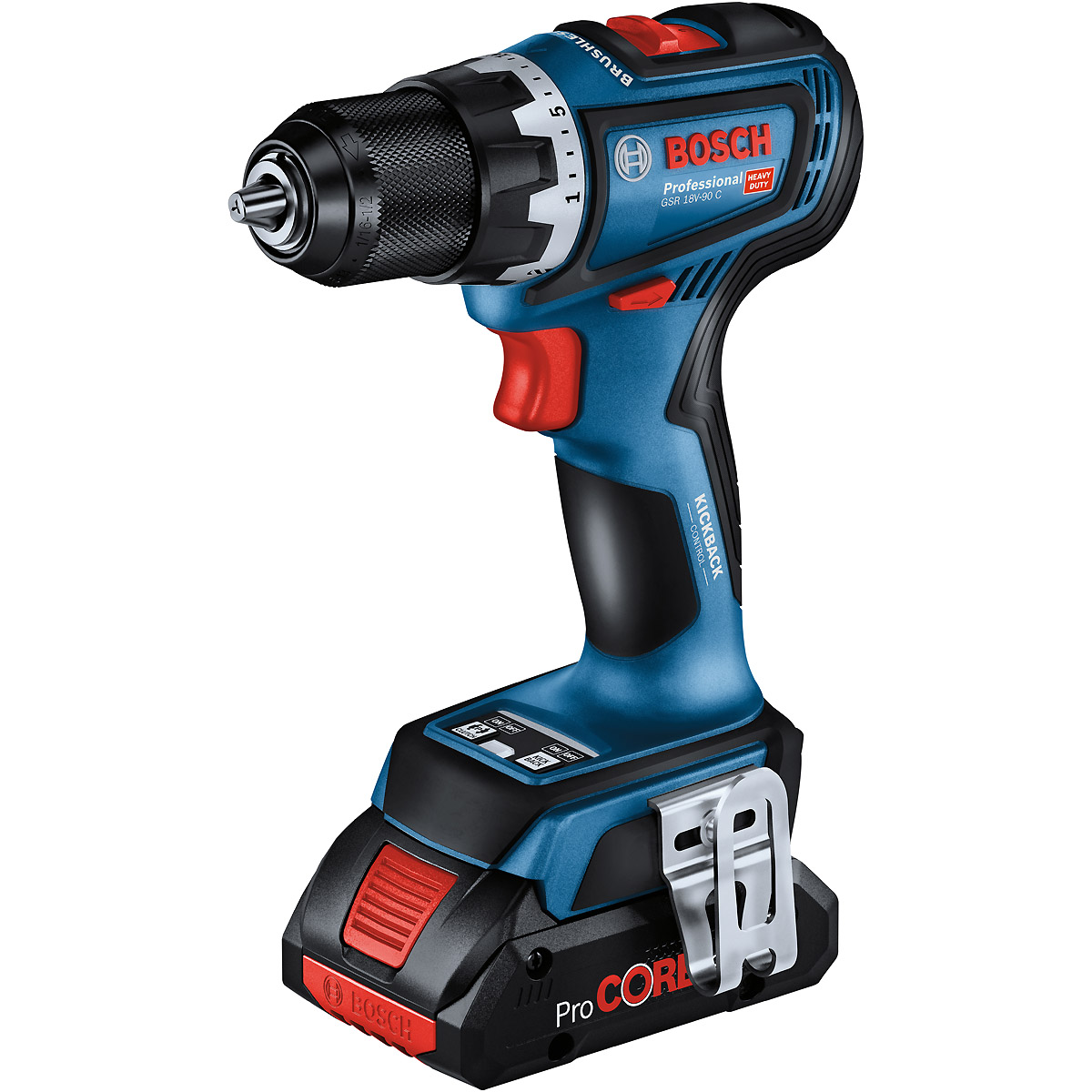 Bosch Akku-Bohrschrauber GSR 18V-90 C, 2 x Akku ProCORE18V 4.0Ah, L-BOXX