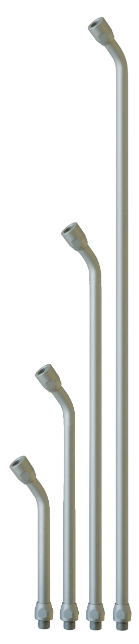 ELMAG Verlängerung gebogen, 150 mm (Alu eloxiert)