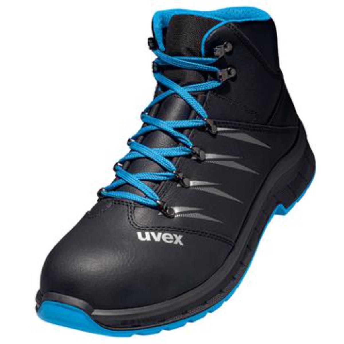 uvex 2 trend Sicherheitsschuh Stiefel S2 blau-schwarz