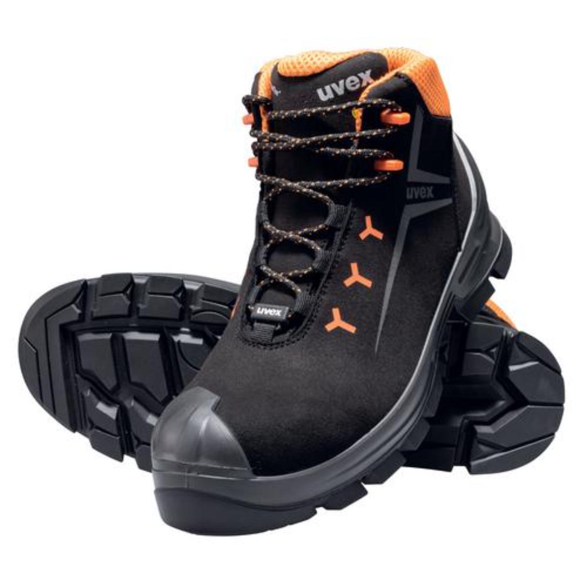 uvex 2 STX Sicherheitsschuh S7L Stiefel Velours Größe 47 Weite 10