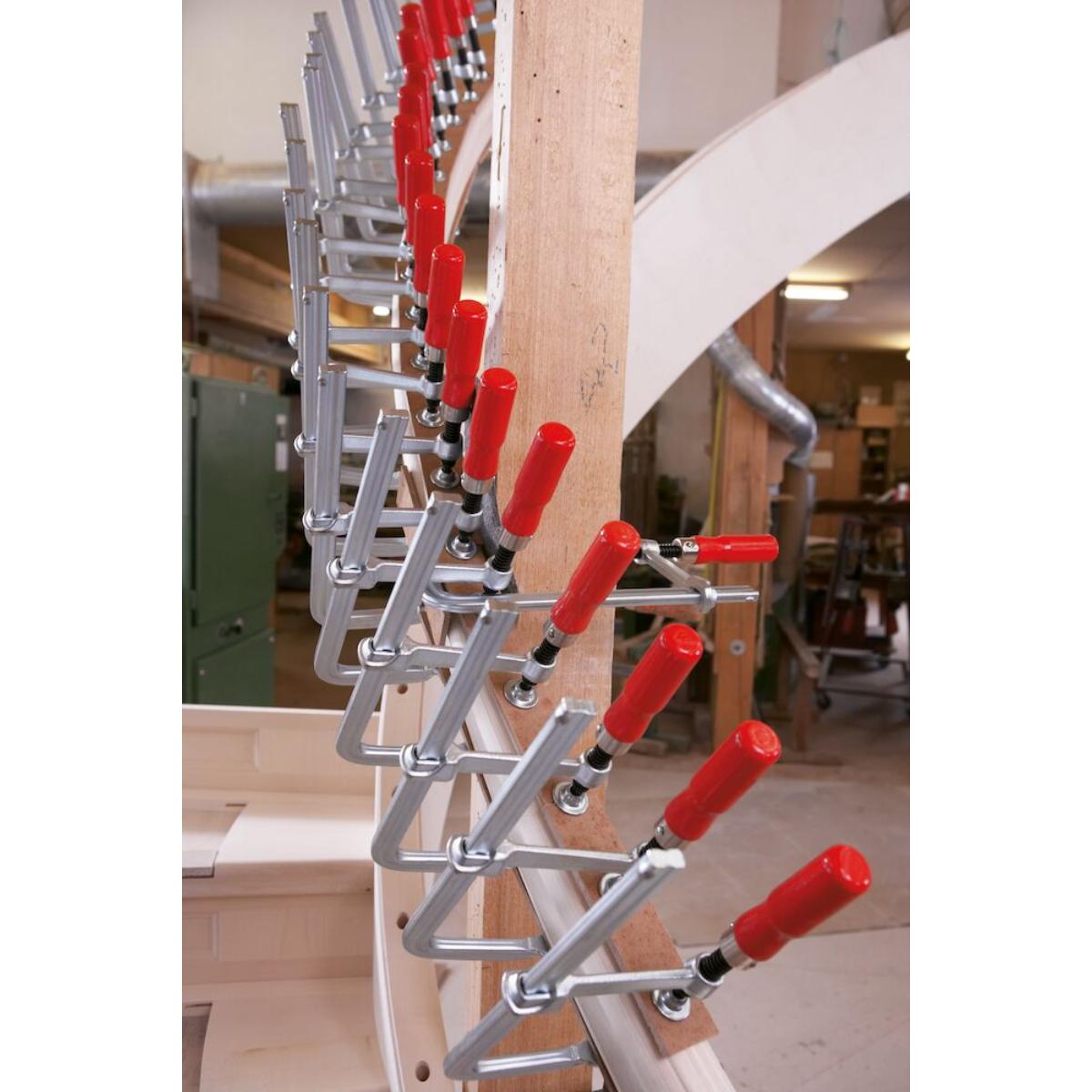 BESSEY Ganzstahl-Schraubzwinge classiX GS mit bewährtem Holzgriff