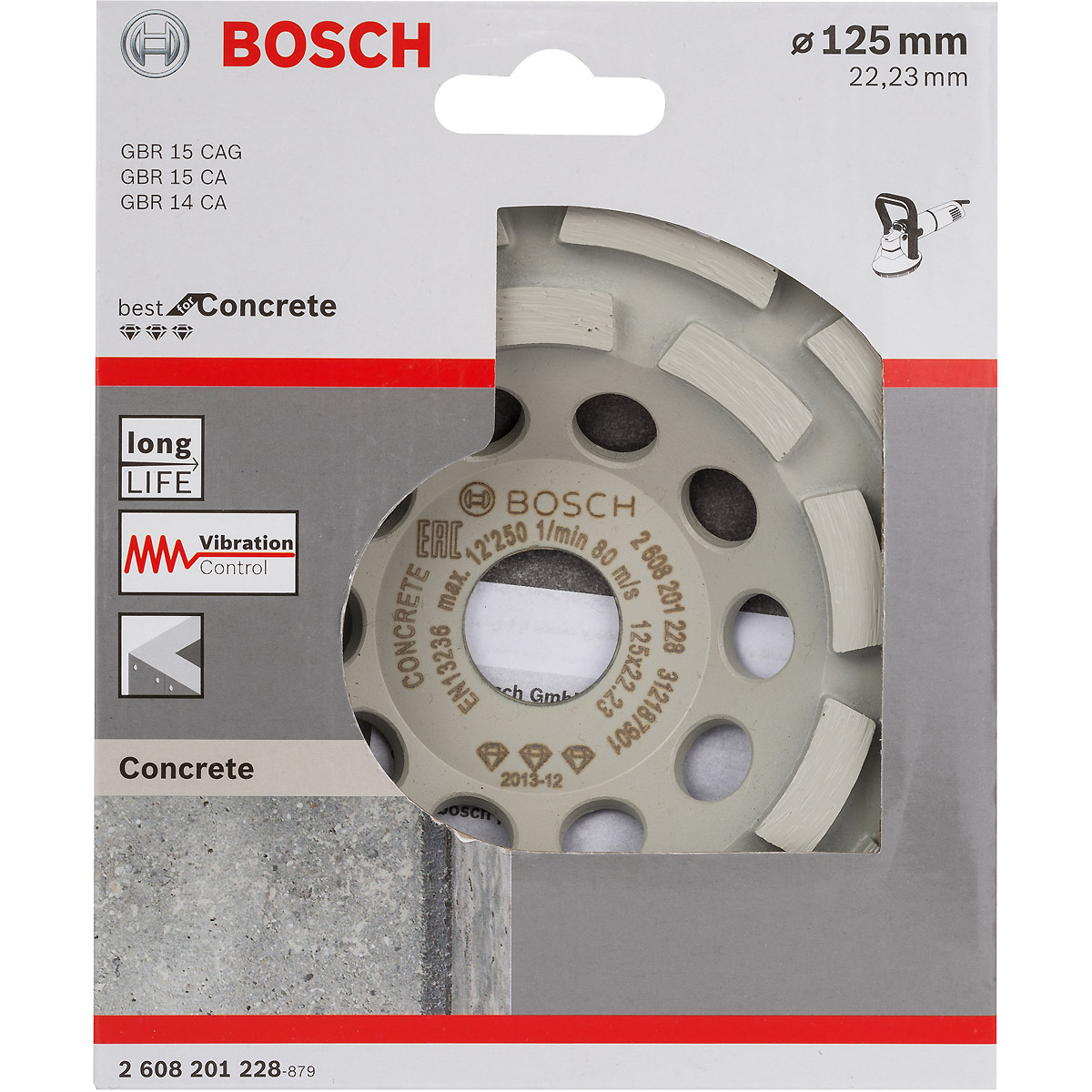 Bosch Diamanttopfscheibe Best for Concrete 125 x 22,23 x 4,5 mm
