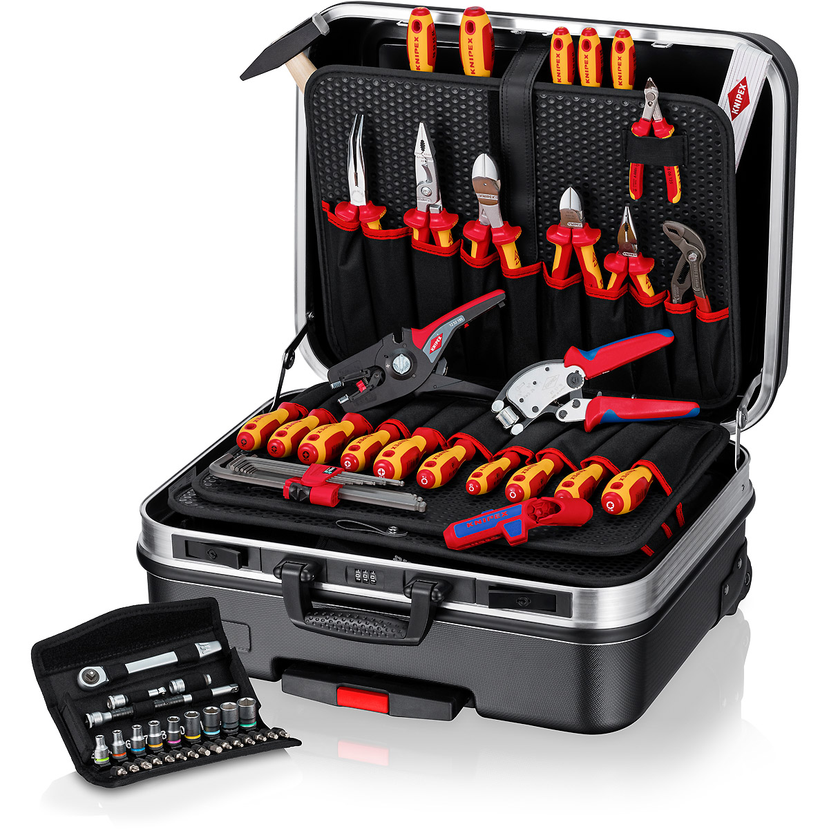KNIPEX Werkzeugkoffer BIG Basic Move ElektroPlus 68-teilig 515 mm