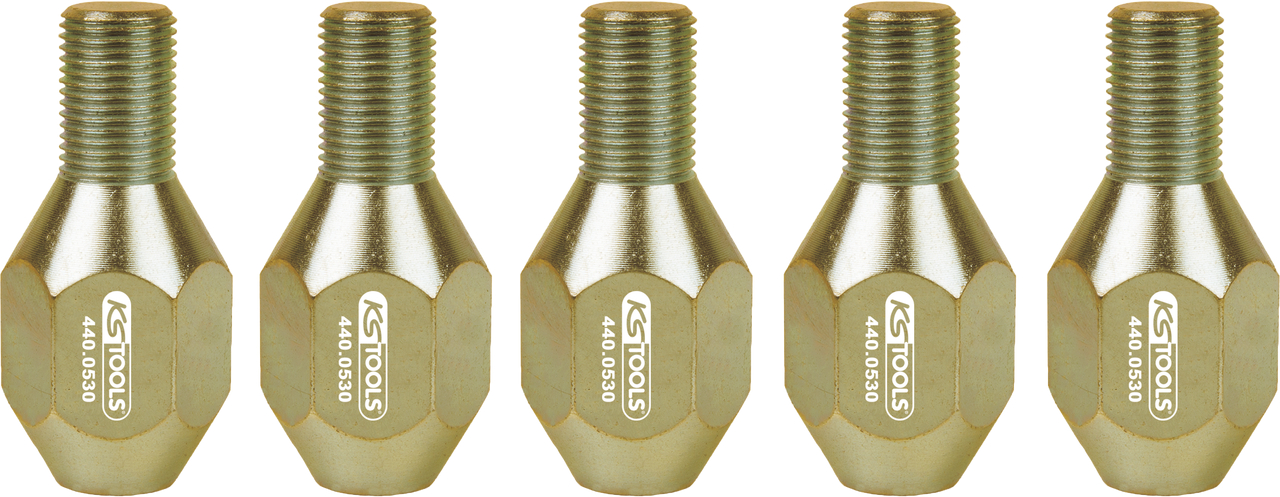 KS Tools Spezialmuttern-Satz M16x1,5, 5-tlg