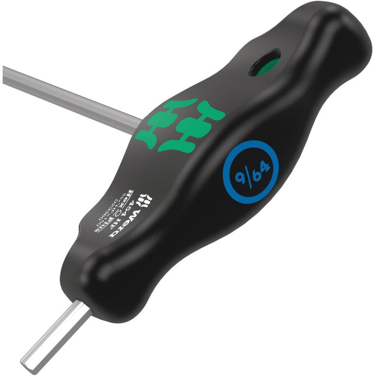 Wera 454 HF Quergriff-Sechskantschraubendreher Hex-Plus mit Haltefunktion, zöllig