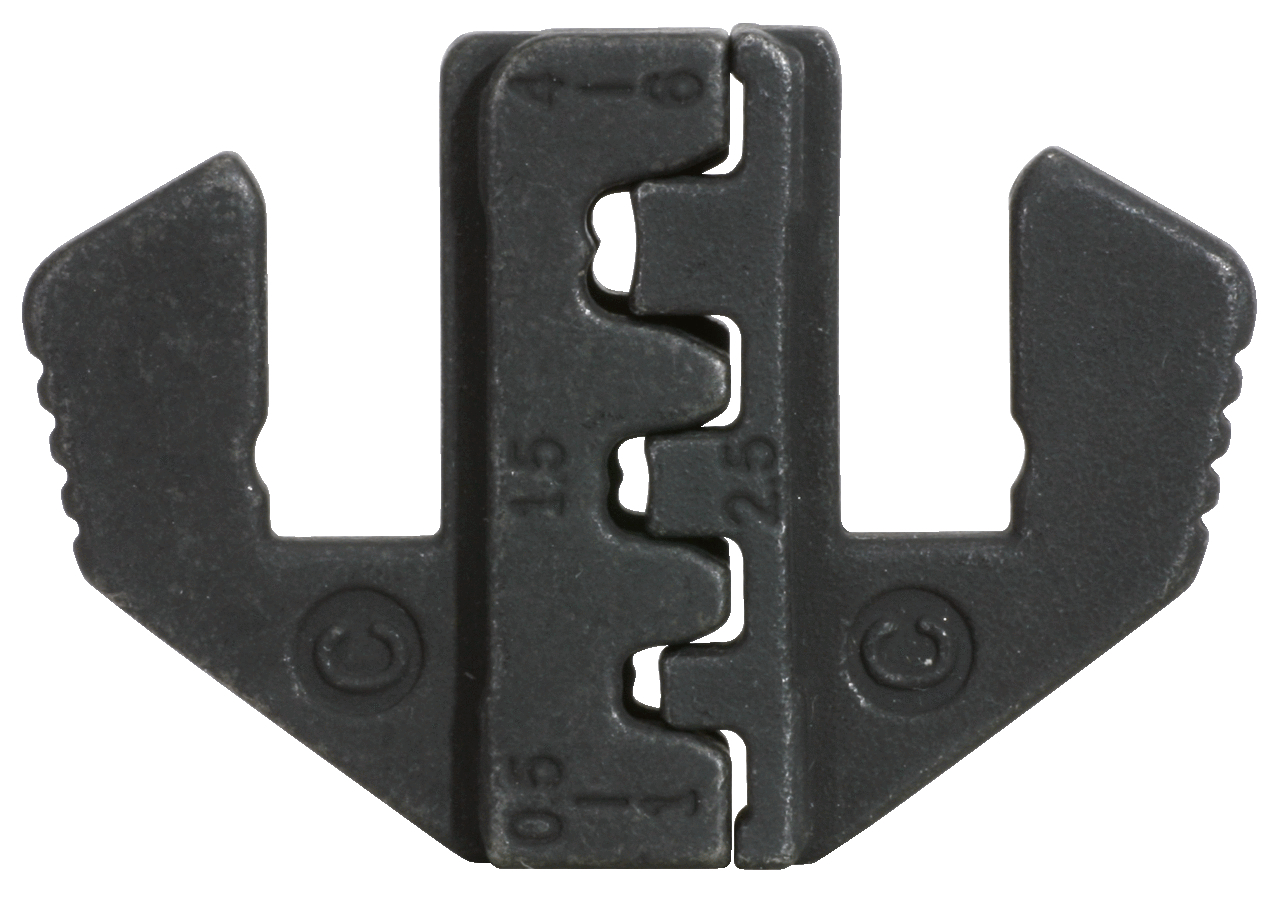 KS Tools Paar Crimp-Einsätze für Flachstecker 4,8 und 6,3 mm, Ø 0,5 - 6,0 mm