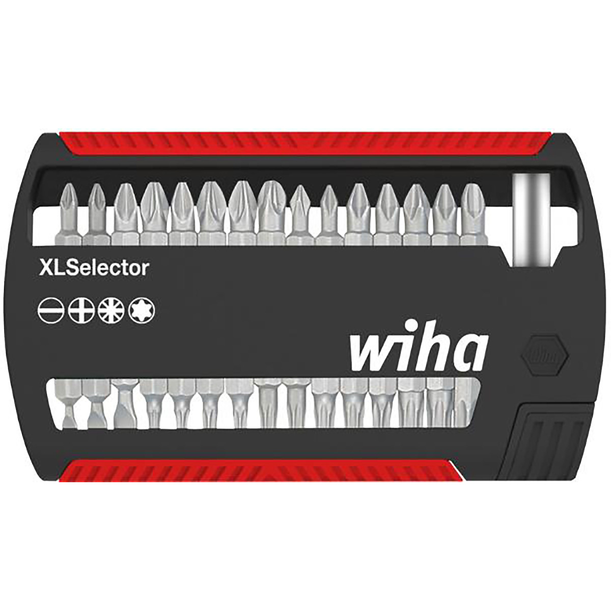 Wiha Bit Set XLSelector Standard 25 mm gemischt 31-teiliges Set 1/4 zoll C6,3