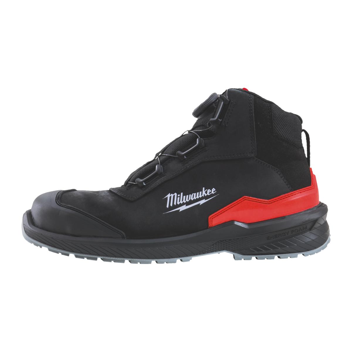 Milwaukee FLEXTRED S3S Sicherheits-Stiefel BOA Leder schwarz