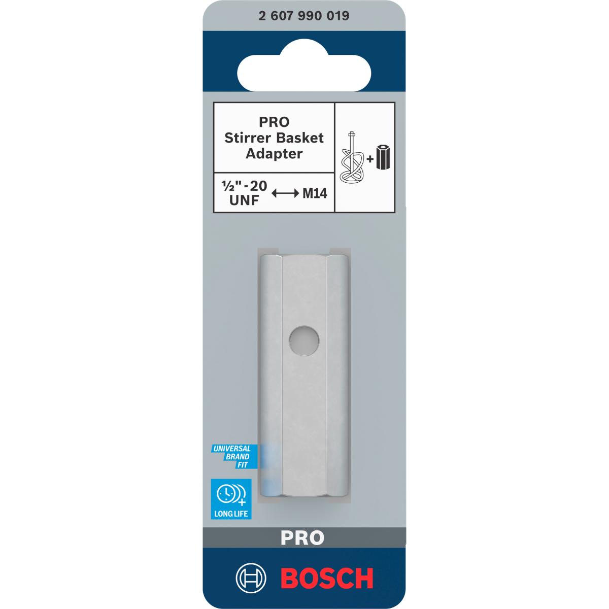 Bosch PRO Adapter für Rührkörbe, 60mm mit Innengewinde 1/2 Zoll-20 UNF