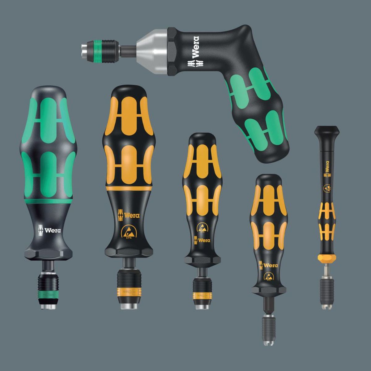 Wera 1460 ESD Kraftform Micro Drehmomentschraubendreher+ Schnellwechselfutter