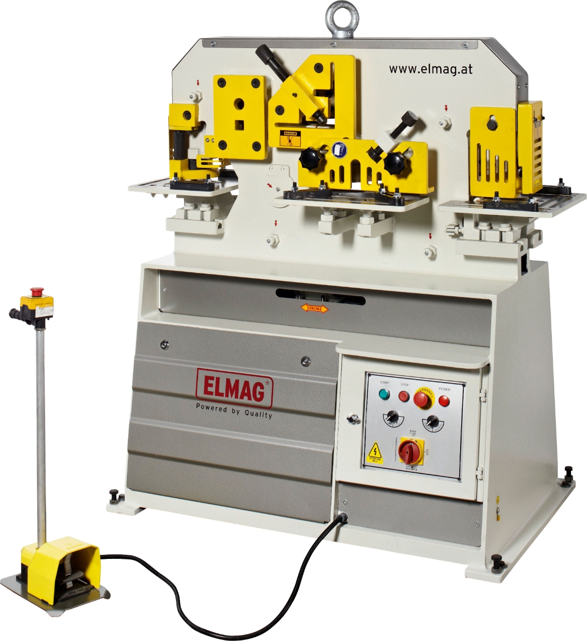 ELMAG Hydraulische Profilstahlschere und Lochstanze