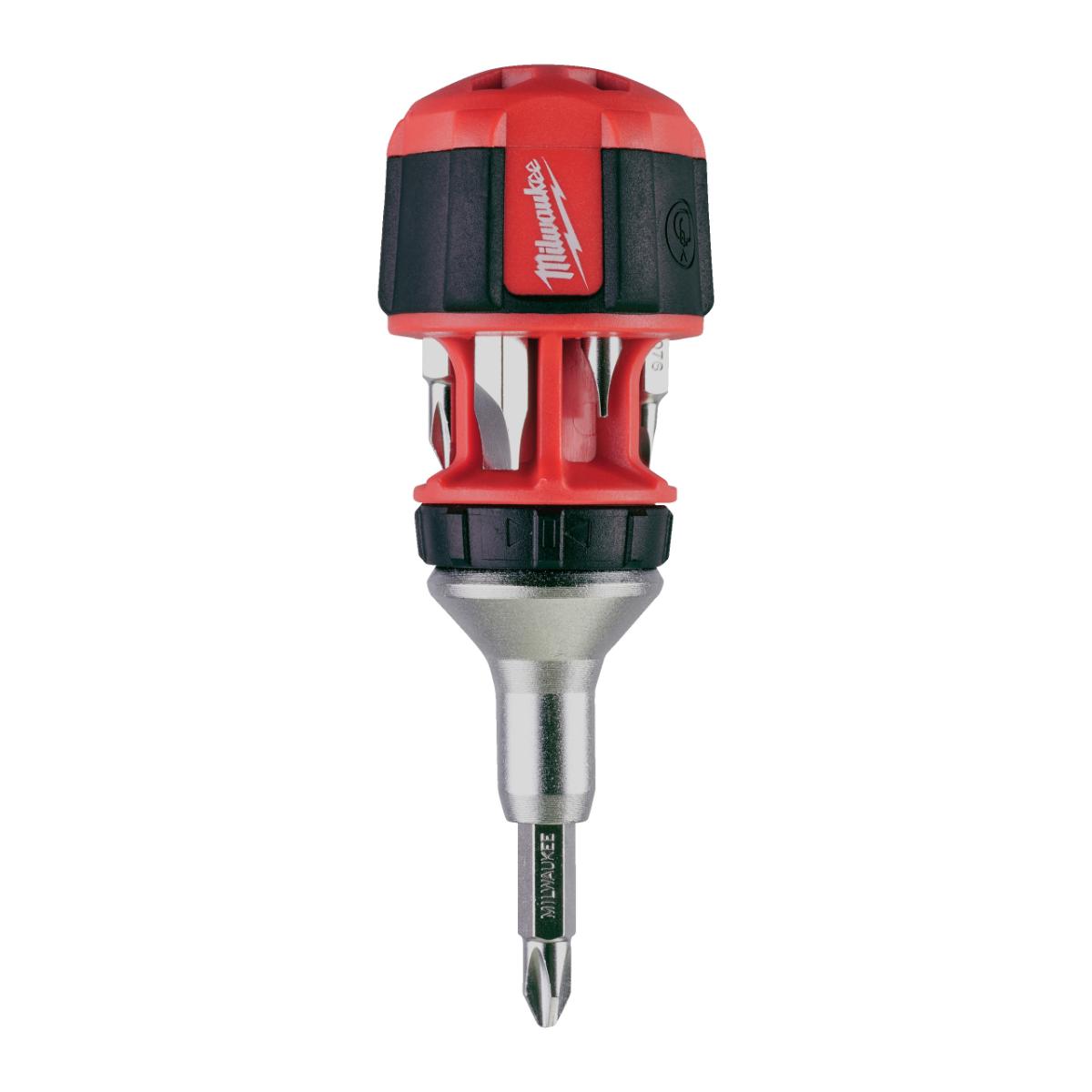 Milwaukee - 8-in-1 Multi-Bit Schraubendreher Stubby mit Ratschenfunktion