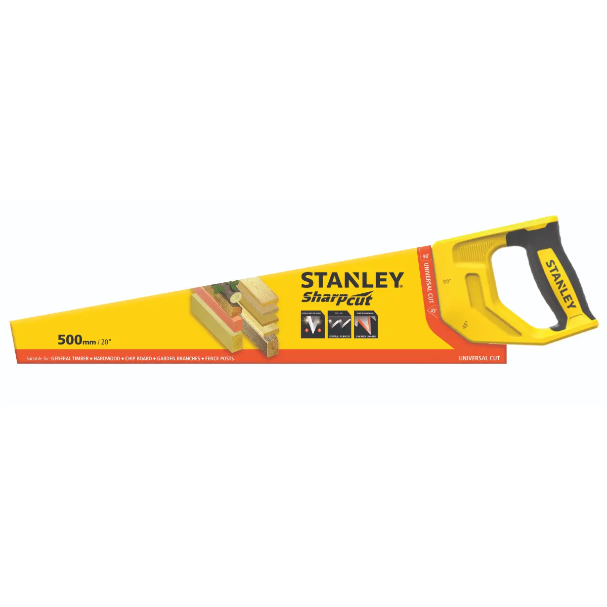 STANLEY 20 Zoll Handsäge, 7TPI