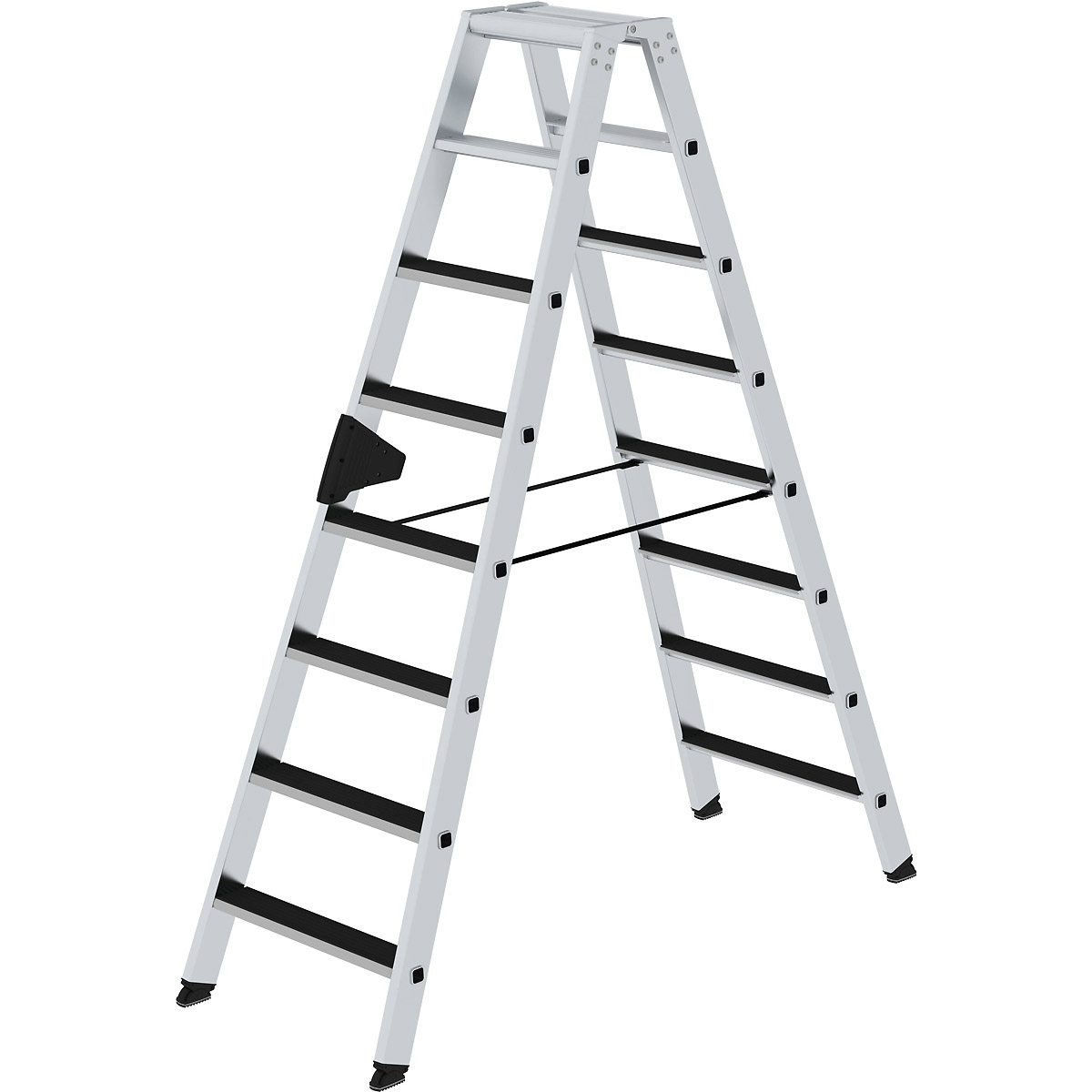 Munk Stufen-Stehleiter beidseitig begehbar mit clip-step
