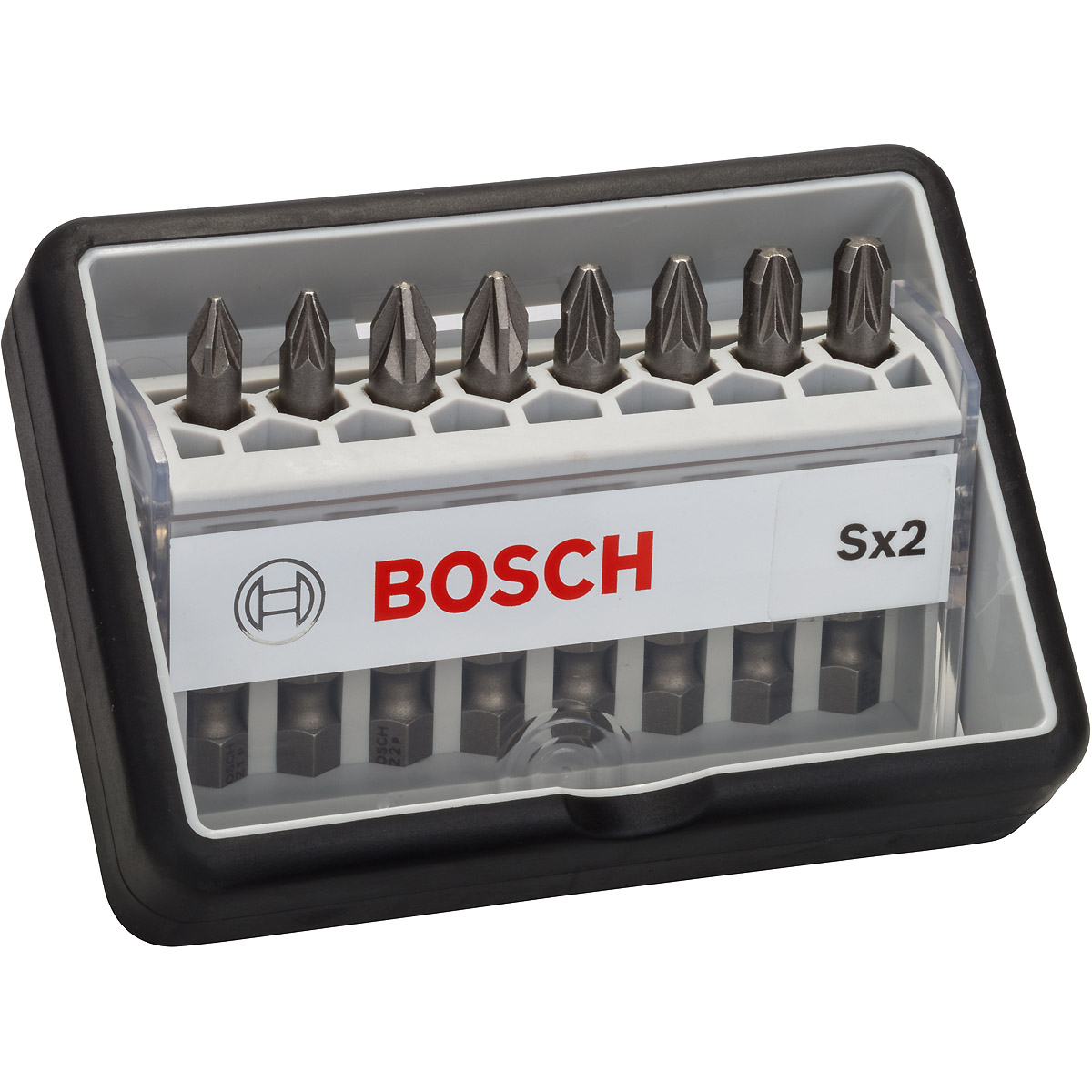 Bosch Schrauberbit-Set Robust Line Sx Extra-Hart, 8-teilig, 49 mm, PZ