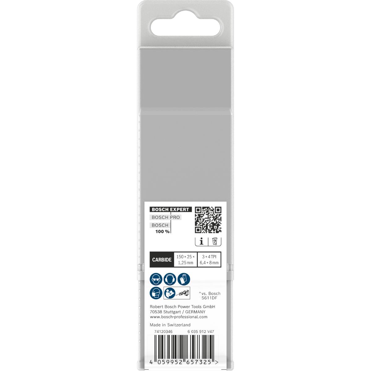 Bosch EXPERT S681KLHM Säbelsägebläter, 150mm, 10-Stück