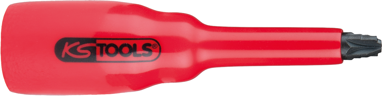 KS Tools 3-8" Bit-Stecknuss mit Schutzisolierung für PZ-Schrauben
