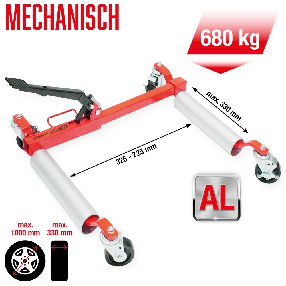 KS Tools performance Mechanische Rangierhilfe, 680 kg, max. Reifenbreite 330 mm