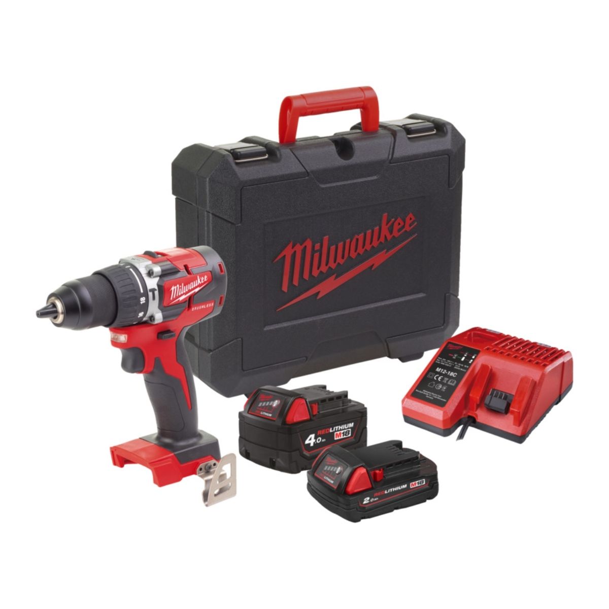 Milwaukee M18CBLPD-422C Akku-Schlagbohrer