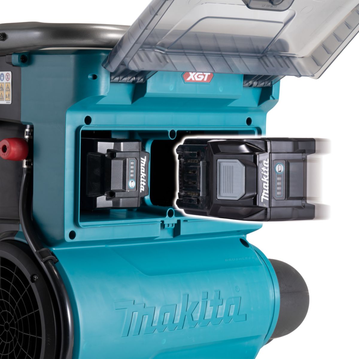 Makita PM001GL202 Akku-Rucksacksprühgerät 40V max. / 8,0 Ah, 2 Akkus + Doppelladegerät PM001GL202