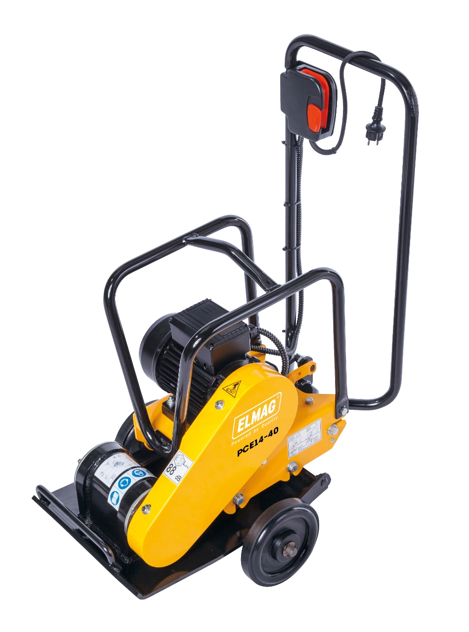 ELMAG Rüttelplatte vorwärtslaufend PCE14-40 mit 2,2 kW/230 Volt Elektromotor
