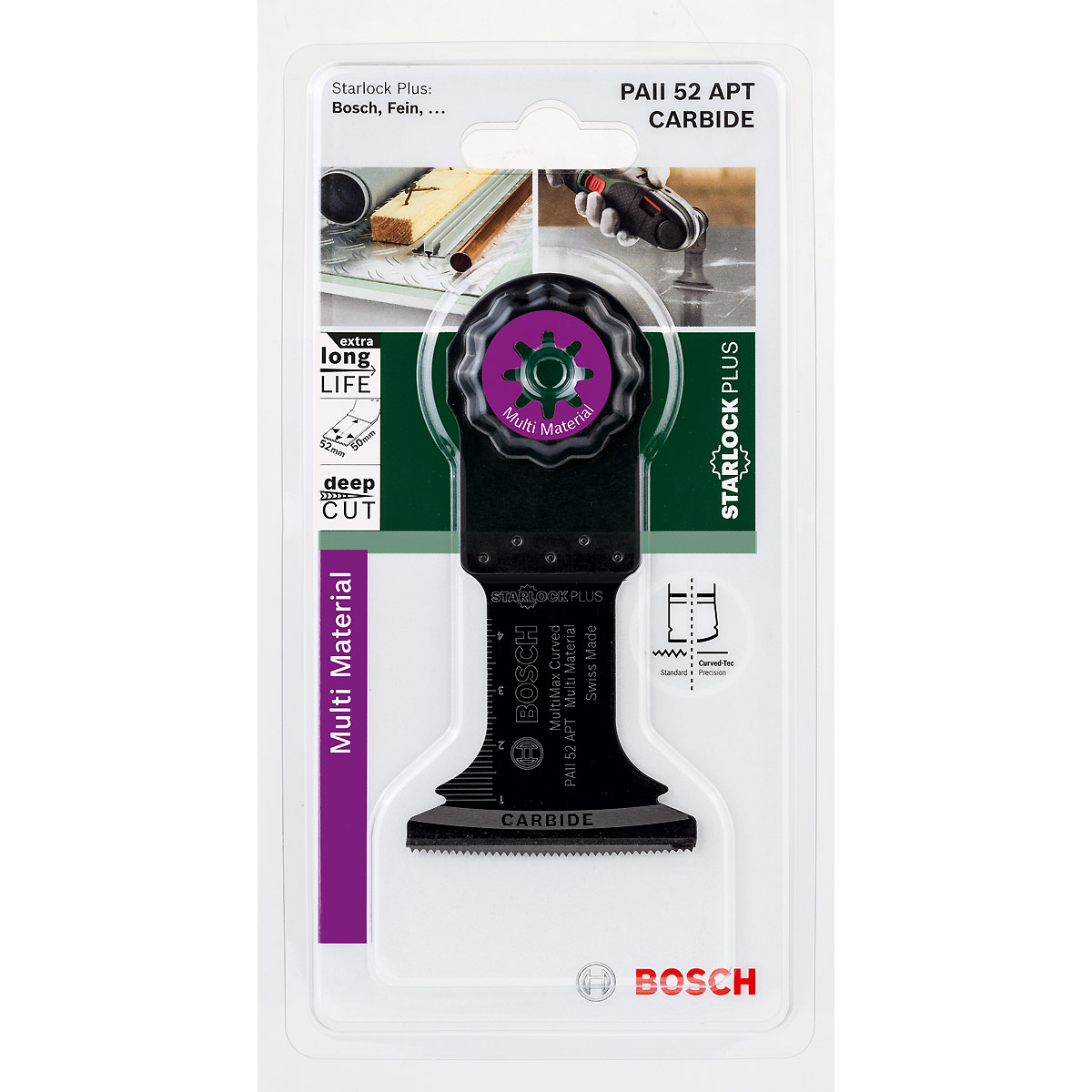 Bosch Starlock Präzisionsblatt PAII 52 APT MultiMax, 50 x 52 mm