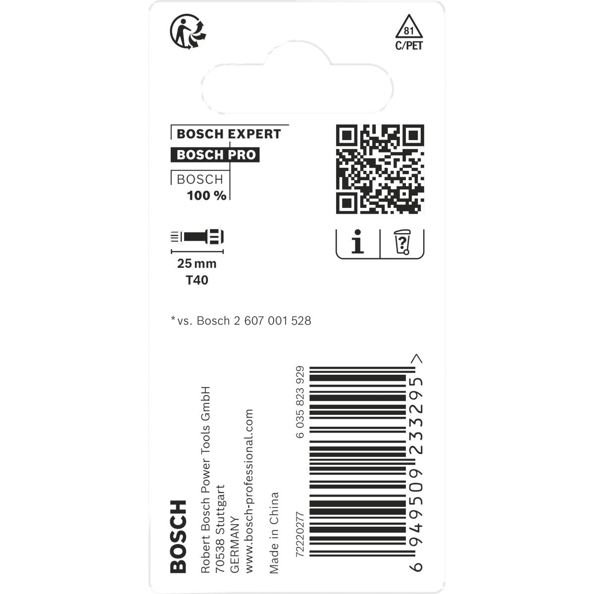 Bosch PRO Impact Control T40 Insert Bits, 2 Stück