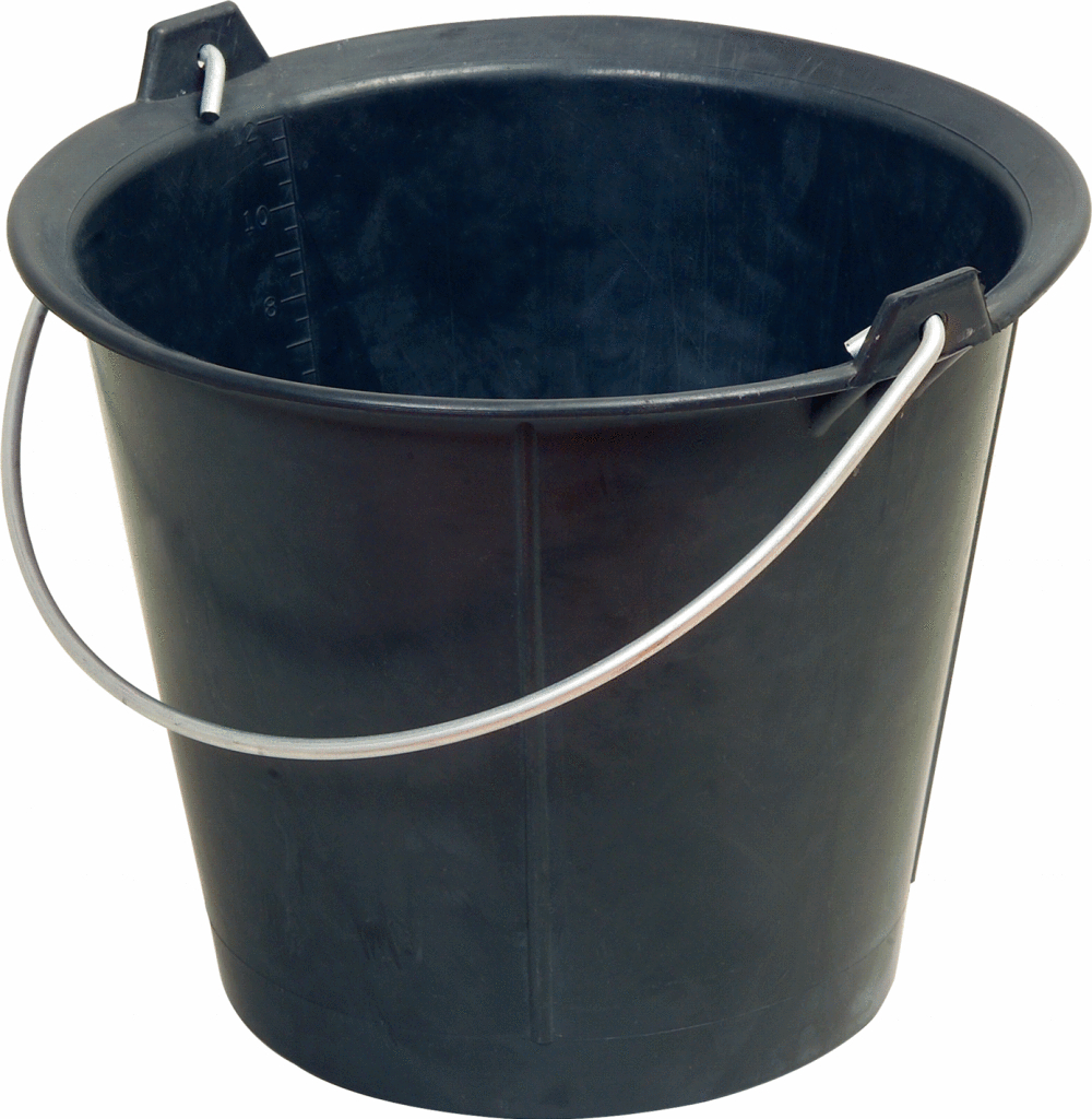 KS Tools Vollgummi-Eimer, 12 Liter, sehr elastisch