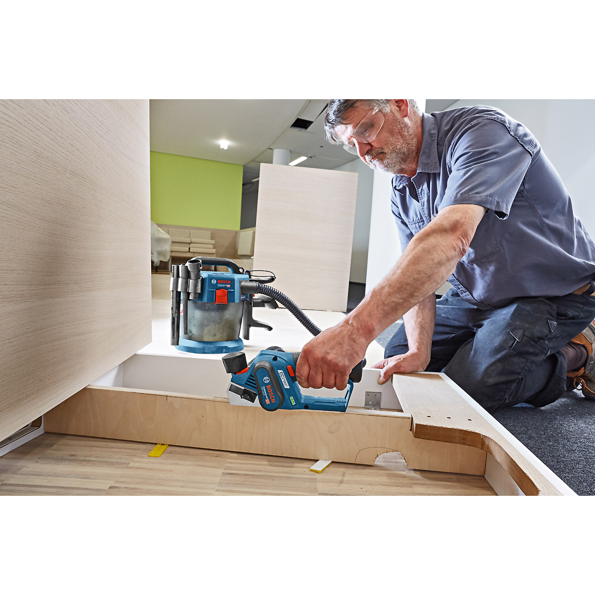 Bosch Akku-Hobel GHO 12V-20, Solo Version, L-BOXX