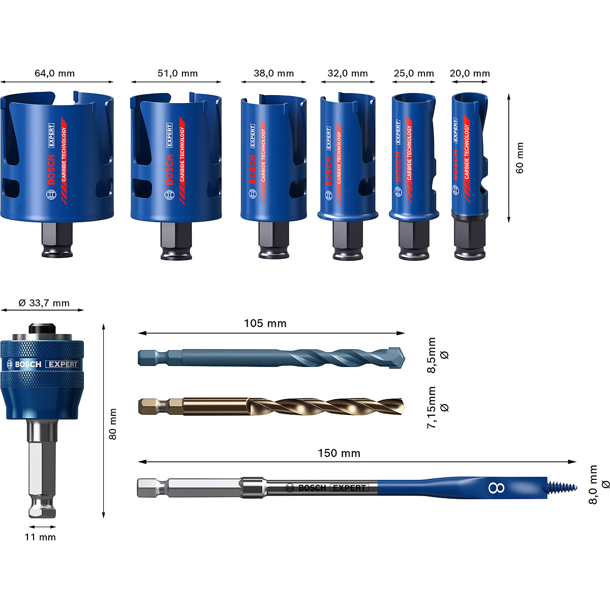 Bosch EXPERT LS-Set ConstructMat Electrician 9tl