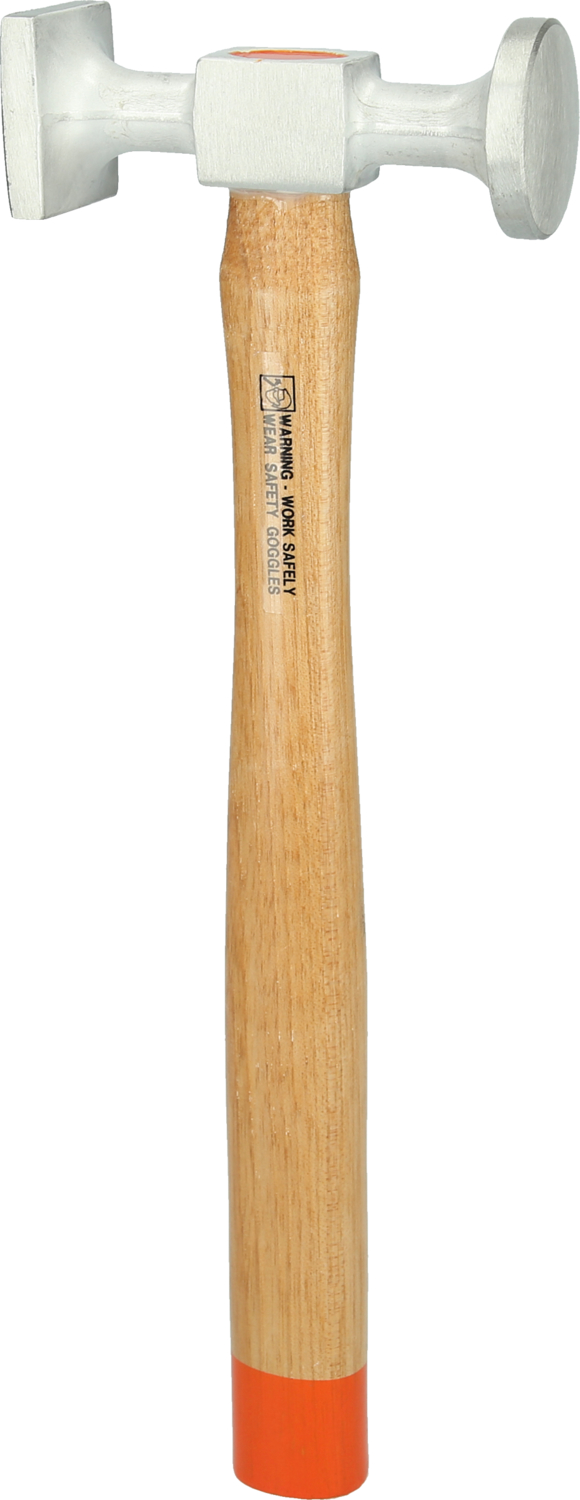 KS Tools Aluminium-Karosserie-Standard-Hammer gewölbter Kopf, rund-eckig